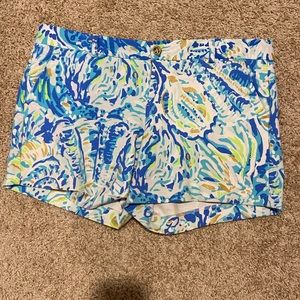 Lilly Pulitzer Callahan Stretch Shorts Sz 14
